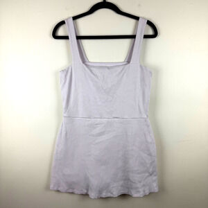 PINK Victoria’s Secret Women’s XL Lavender Ribbed Tank Dress Active Romper